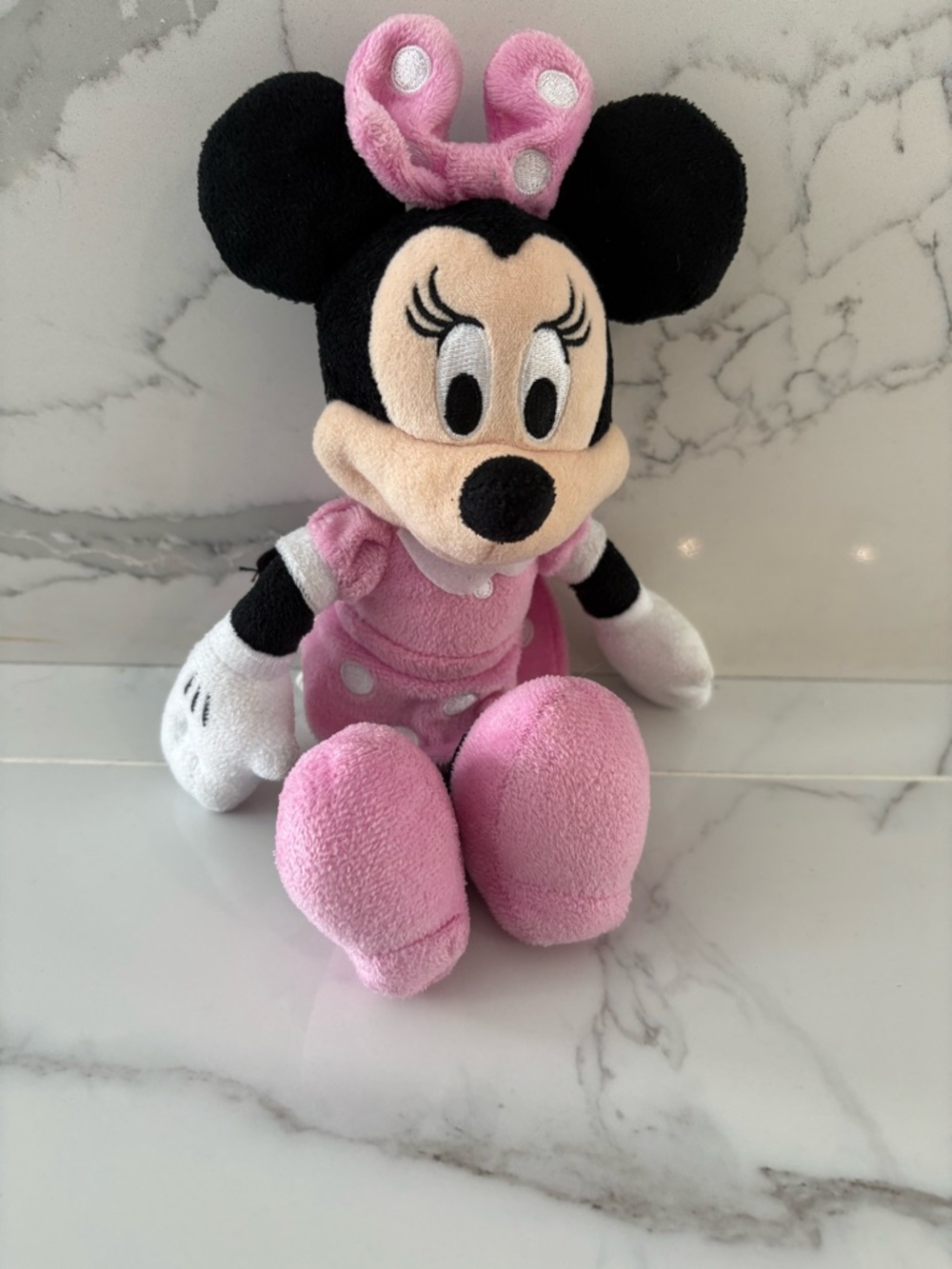 Disney Pink Minnie Mouse Plush with Black Ears and White Gloves